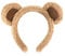 Bären Ohren Haarreif, Bärenohren Stirnband Party Kopfbedeckung, Süße Bär Ohren Gefüllte Haarreifen, Streifenhörnchen Kostüm Kinder Damen Zubehör Tier Haarschmuck für Karneval Halloween Motto Party