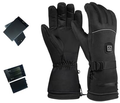 YiQinzcxg Guantes unisex con calefacción eléctrica guantes de invierno calentadores de manos con función para congelación deportes al aire libre