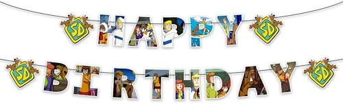 Cartel de cumpleaños de Scoby do Happy Birthday - Decoraciones de cumpleaños.