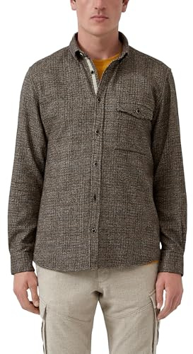s.Oliver Regular Fit: Flanellhemd mit Button-Down-Kragen