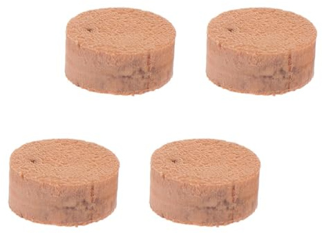 Posaunen Wasserklappen Korkteile 4 Stück für Reparatur und Dichtung | Khaki Farbton, Naturkork, für Posaune und Spit Valve, zur Erhaltung der Instrumentenpflege
