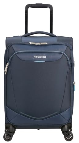 American Tourister Summerride Spinner 55/20 EXP TSA Trolley Navy dunkelblau