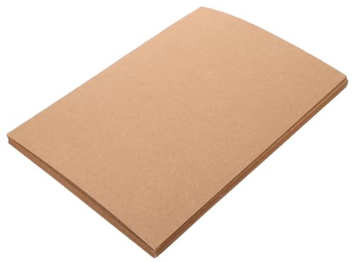 FONDOTIN Kartonbögen aus Kraftpapier 50 Stück, Khakifarben, zum Basteln
