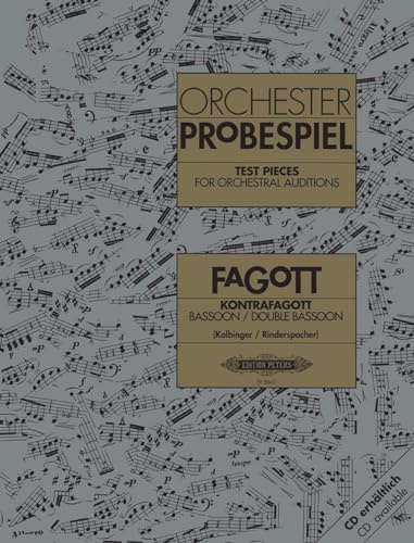 Test Pieces for Orchestral Auditions: Bassoon, Double Bassoon (EP8662) (Edition Peters)