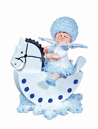 Drechslerei Kuhnert Schneeflöckchen Reiterlein - 5 cm