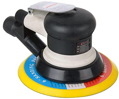 TECHNIC Exzenterschleifer Schleifmaschine 150mm Druckluft Schwingschleifer Orbital Schleifer Druckluftschleifer