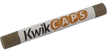 KwikCaps Furniture Repair Crayons - Scratch Restore & Touch-Up Marker, Wax Stick Crayons for Stains, Scratches, Wood Floors, Furniture, Solid Wood, Worktops, Melamine Boards, Metal Work - Stone Grey