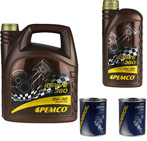 6L PEMCO iDRIVE 360 5W30 Motoröl MB 226.51/229.51 RN 0720 2xMANNOL Motor Flush