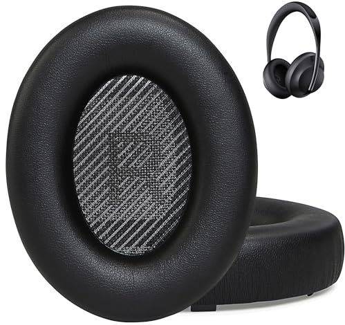 AHG nc 700 replacement earpads cushions compatible with Bose nc700 headphones/Bose 700 noise cancelling Headphones (Black). Premium PU Leather | Extra Thickness | FlexiSoft High-Density Memory Foam