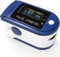 Pulsoximeter Pulox PO-200 Solo in Dunkelblau - Messung von SpO₂ und Puls und PI schmerzfrei am Finger, inkl. Batterien