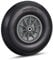 Relaxdays Roue de brouette 4.00-6, jante en caoutchouc solide et en plastique, 3 adaptateurs, max. 100 kg, en noir/gris