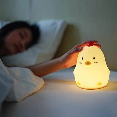 Tubeshine Wake Up Huhn Wecker Licht Schlaf Licht Baby Silikon Spielzeug Touch Süße Nachtlicht Schwangere Frau Fütterung am Bett