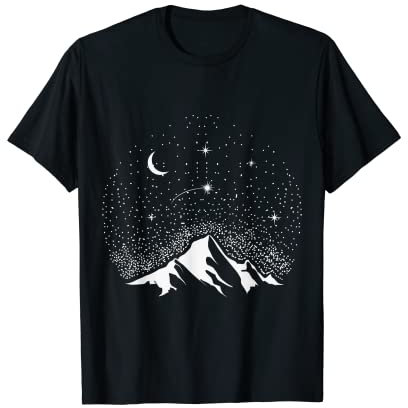 Weltraum Weltall Astronomie Sternschnuppe Sternschnuppen T-Shirt