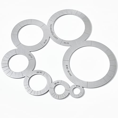 Guía de corte de ángulo y círculo de cuero Herramienta para trabajar en cuero: fabricada en acero inoxidable en el Reino Unido