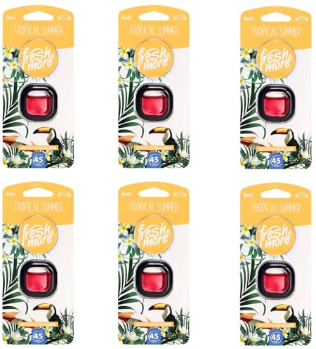 Fresh & More Auto-Lufterfrischer Clips Tropical Summer - (6er Pack) 4ml