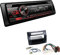Pioneer DEH-S320BT 1-DIN Autoradio Bluetooth CD-Tuner USB Spotify inkl. Einbauset passend für Toyota Corolla Verso 2004-2009 schwarz