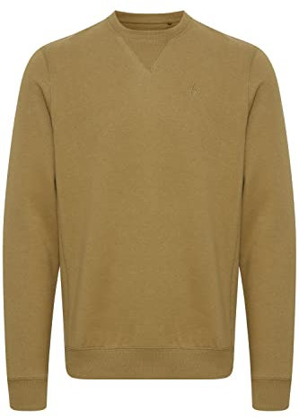 Blend 20715063 Herren Sweatshirt Pullover Pulli mit Rundhalsausschnitt O-Neck Basic, Größe:L, Farbe:Nutria (180825)