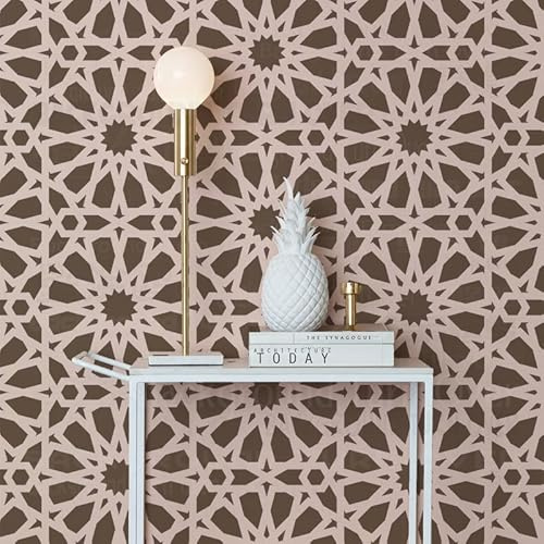 60cm Geometric Islamic Muslim Ornaments Schablone Schablonen Für Wände Große Farbe Große Vorlage Wiederverwendbare Dekor Mandala Bodenbelag Dekoration Rahmen Möbel Die Samen Wand