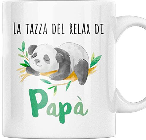 Vulfire Tazza Regalo per Papà - Idea Originale per Compleanno, Natale, Festa del Papà - Tazza del Relax in Ceramica