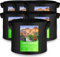 XVZ Bolsas para Plantas, 6 Unidades 30L Bolsas de Tela no Tejida para Plantas, Tomates, Fresas, Pimientos, Zanahorias - 7 Galones Negro