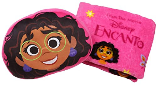 sarcia.eu Encanto Disney Set 2in1 rosa Kissen + Decke 120x150cm, Oeko-TEX