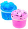 Kit de Slime Fluffy,2 PCS 160ml Jouet Slime pour Enfant,Gelée Lumineux et Brillant Slime Kit,Slime Transparent,Kit Anti Stress Slime pour Enfants et Adultes,DIY Slime Fluffy (A)