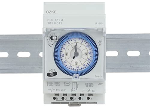 IENYU SUL181d 220V Tempo Relè Installazione Pista Timer Meccanico Interruttore di Controllo Tempo Industriale 24 ore