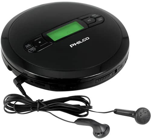 PHILCO Personal CD Player with MP3 Playback, FM Radio & 60 Seconds Anti-Shock