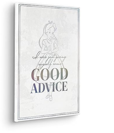 Disney Keilrahmenbild im Echtholzrahmen - Alice Just Saying - Größe 30 x 40 cm - Kinderzimmer, Leinwandbild, Wandbild