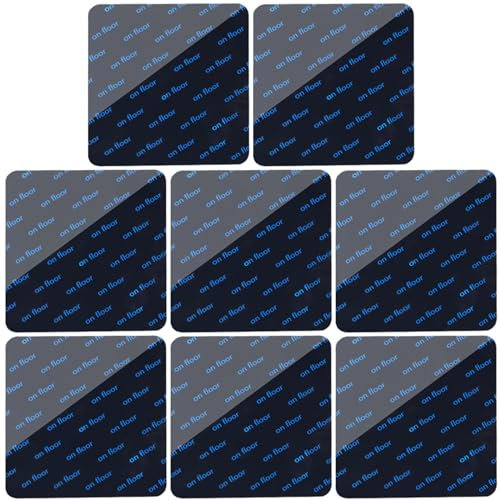 8 Stück Teppich Antirutschunterlage,Antirutschmatte für Teppich,Teppich Rutsch Stop,Teppichstopper,Teppich rutschfest,Teppich Stopper,Anti Curling,Wiederverwendbarer,10 * 10cm,Schwarz