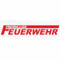 INDIGOS UG - Aufkleber - Autoaufkleber - Freiwillige Feuerwehr - rot 500 mm - selbstklebend - Sticker - für Auto, LKW, Boot, löschen - Bergen - Tuning - Heckscheibe