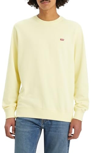 Levi's New Original Crew, Felpa Uomo, Wax Yellow French Terry, XS