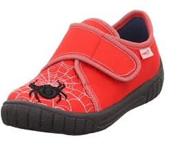 Superfit Mädchen und Jungen Kletthalbschuhe Bill, Kinder Halbschuhe, Weite: Mittel, No Membrane, Freizeitschuhe, Klettverschluss, ROT (010), 36 EU