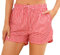 Wikoan Bas de Pyjama à Carreaux Femme Ete Short de Nuit avec Taille élastique Short de Pyjama Léger décontractée Shorts Rouge S