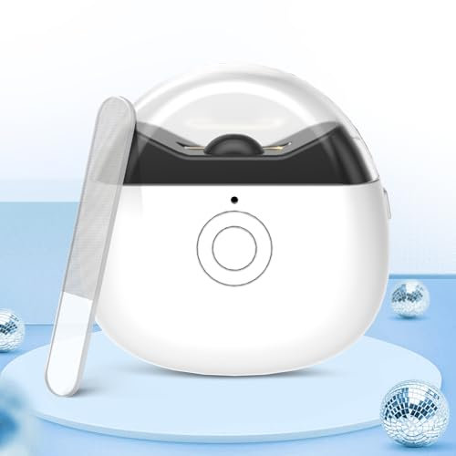 Yibosoar Electric Automatic Nail Clipper with Nail File & 2 Speeds, Fingernail Cutter and Nail Scraps Storage, USB Rechargeable Safety Fingernail Trimmer for Baby Seniors and Adult