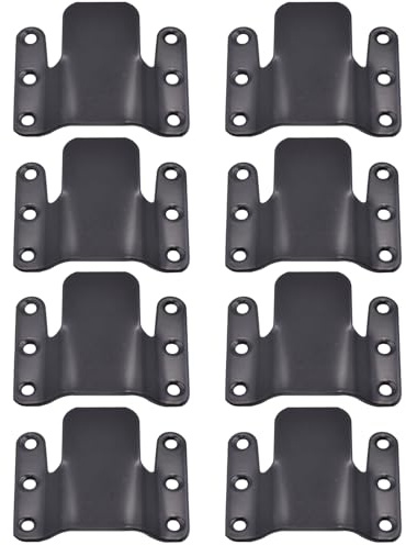 8 Stücke Sektionale Couchverbinder, Universeller Sofa Sektional Verriegelung Verbinder mit Schrauben für Couch, Loveseat, Stuhl, Recliner