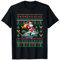 Weihnachtsmann reitet Thunfisch Weihnachtspullover Angeln Fischer T-Shirt