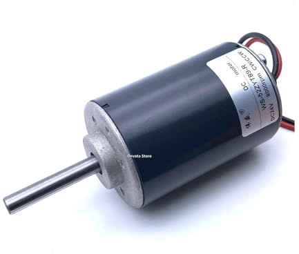 REIUAFWYGV 52MM DC Electronic Starter High Speed Mute Permanent Magnet 12V 24V CW CCW 8MM Shaft Strong Electronic Starter(24V 8000RPM,Only Motor)