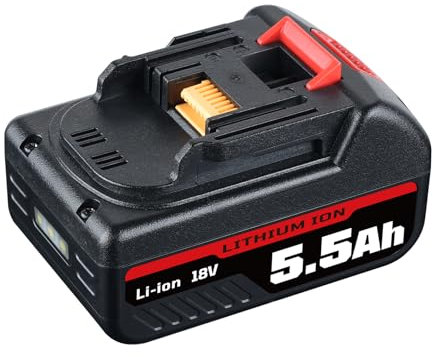 5500mAh 18V BL1860B Battery Replacement for Makita BL1860 BL1850 BL1850B BL1840 BL1840B BL1830B BL1830 BL1820 BL1815 BL1835 BL1845 LXT-400 Cordless Tools