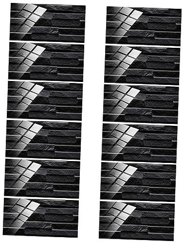 PRETYZOOM 12 Blätter Fliesenaufkleber Selbstklebend Für Wand Und Küche Abnehmbare Fliesenaufkleber Dekorative Wandfliesenaufkleber Zum Einfachen Anbringen Wasserfest Leicht Zu Reinigen Und z
