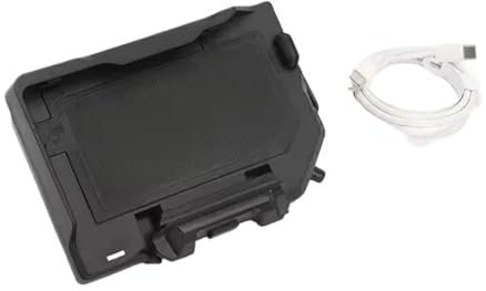 Soporte Teléfono Moto Soporte De Teléfono Motocicleta para R1200GS R1250GS Cargador Inalámbrico USB Adecuado para Adventure R1300GS F750GS F850GS R1250RT Soporte MóVil Moto(White Line)