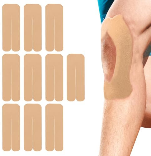10 Stück Kinesiotapes Tape Sport Stabilisierung Knie Tape Vorgeschnitten Physiotape Bequem Zu Tragen, Geeignet Zur Linderung Von Knieschmerzen (Hautton)