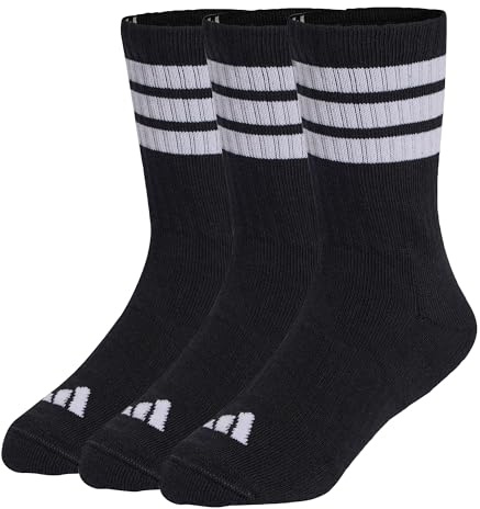 adidas Unisex Kids 3-Streifen Kids Socken, knöchellang, mit Polsterung, 3er-Pack