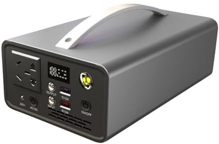 HJGHY Centrale électrique Portable 300 Wh, Batterie de Secours au Lithium, 220 V/300 W, Onde sinusoïdale Pure, Prise Secteur, générateur Solaire pour Camping en Plein air et Voyage