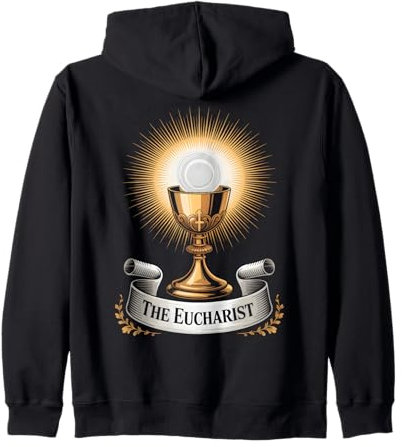 La messe catholique et l'adoration du calice eucharistique Sweat à Capuche