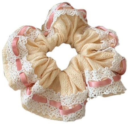 Elastische Haargummis mit Spitzenbesatz, Pferdeschwanz für Mädchen, Styling-Werkzeug für Mädchen, für Zöpfe, Pferdeschwanz für Damen, Lockenwickler