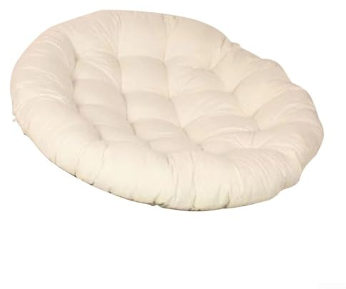 Gartenstuhlauflage Rund 60X60 Cm, Polster Für Hängesessel Und Schaukelstuhl Mit PP-Füllung, Ergonomisches Sitzkissen Druckentlastung Für Terrasse Wohnzimmer Innenbereich(H)