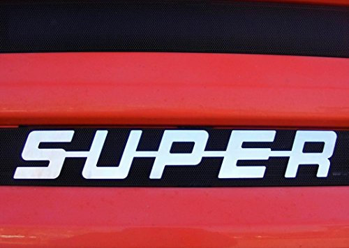 1 Schild Super Dekoration für Scania alle Series Edelstahl poliert