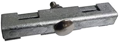 Gittermattenverbinder Set U-Form 50 Stück, Farbe verzinkt (silberfarben), Zaunzubehör, Doppelstabmattenverbinder, Eckverbinder, Mattenverbinder, Doppelstabmatten-Verbinder