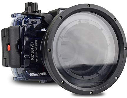Für Sony RX100 VI 195FT/60M Unterwasser Kamera Tauchen wasserdicht Gehäuse